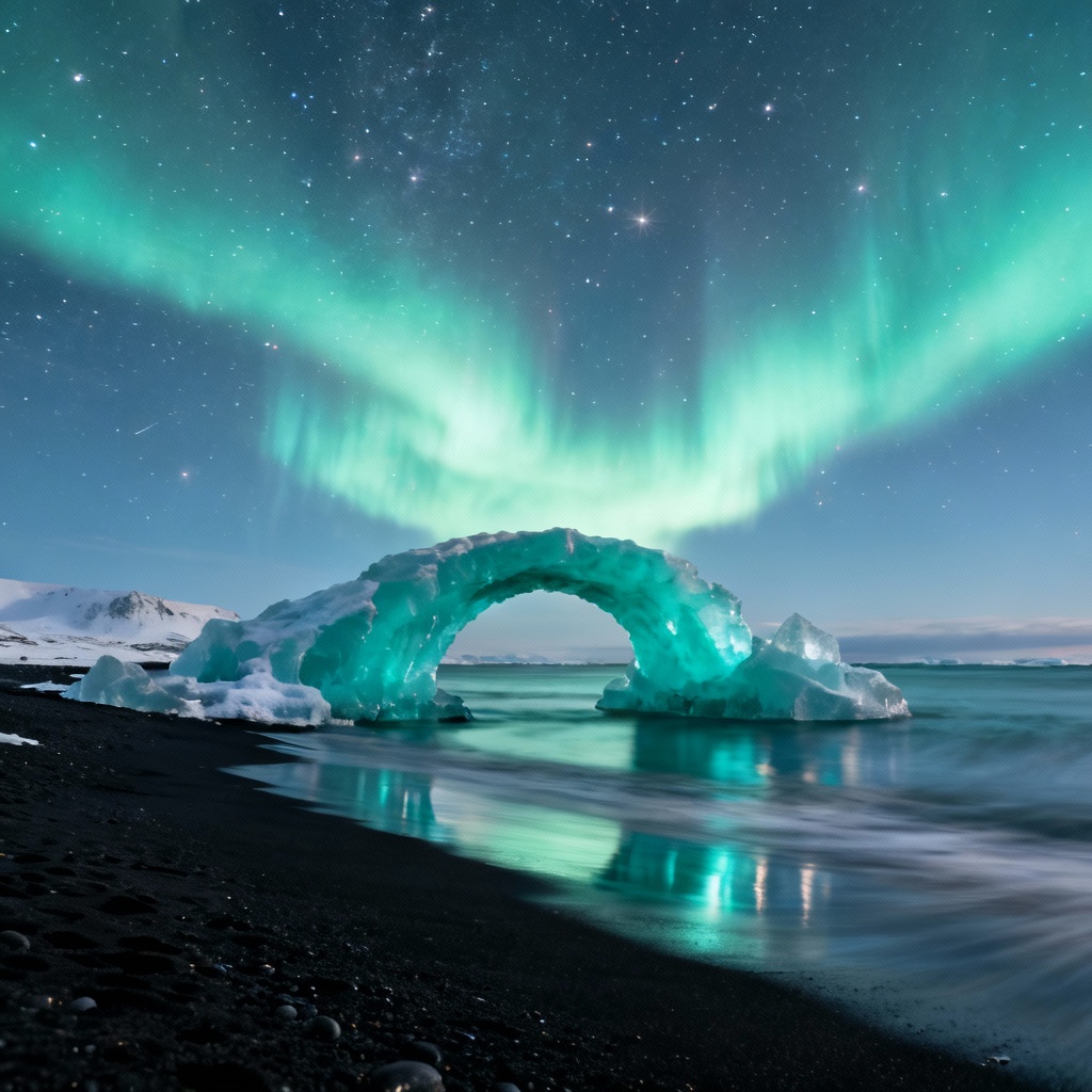AI aurora arctic paradise