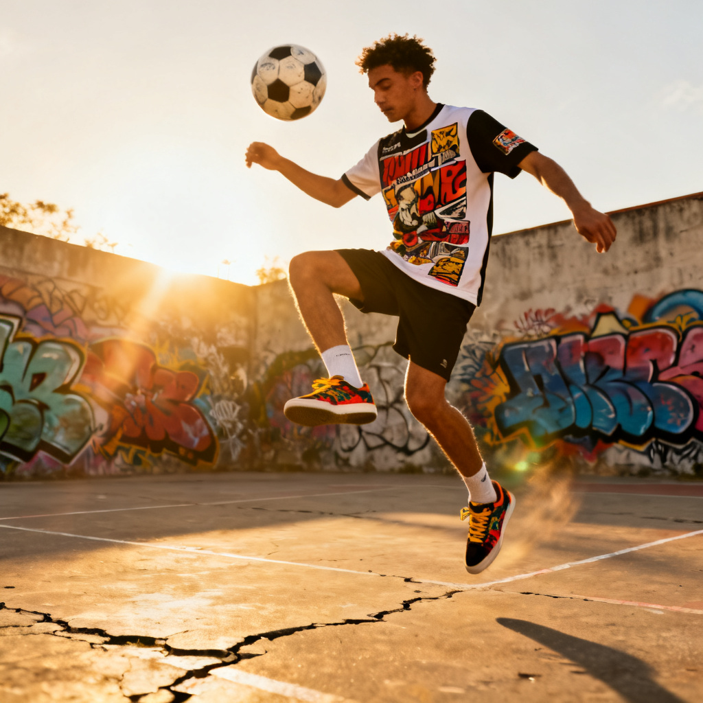 AI street football freestyle image