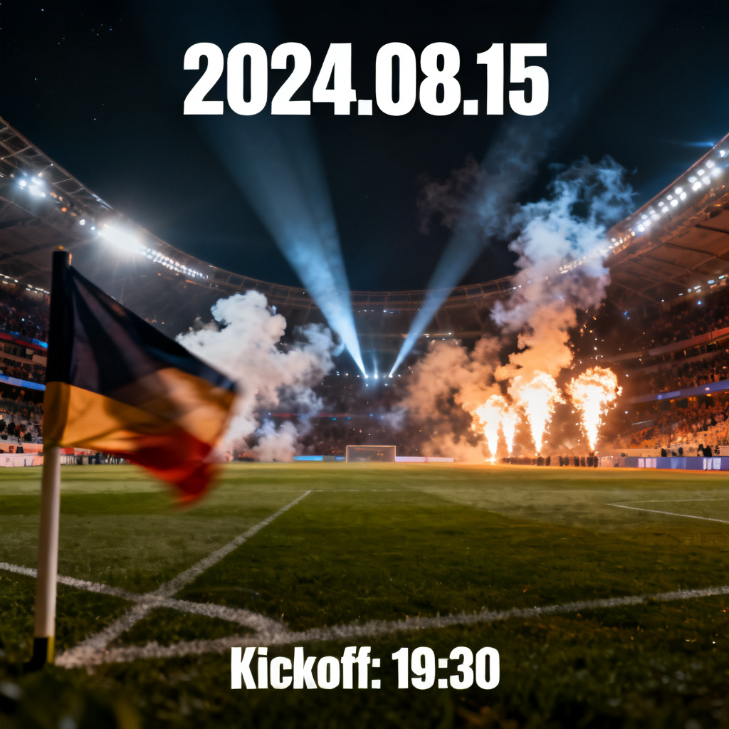 AI FIFA fan poster featuring dramatic stadium lights and smoke