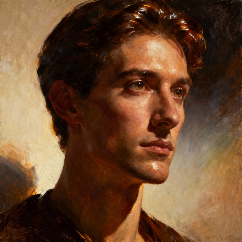 AI baroque style oil portrait from a photo