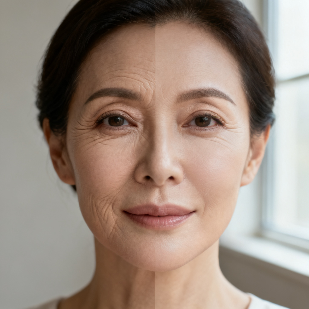 AI remove aging generator youthful portrait result