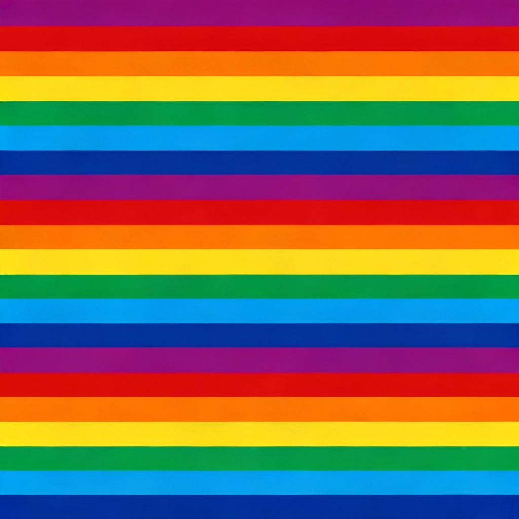 AI pride rainbow stripes pattern, bold vector repeat