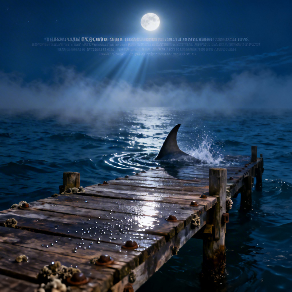 AI Jaws Movie Poster Photoreal Water