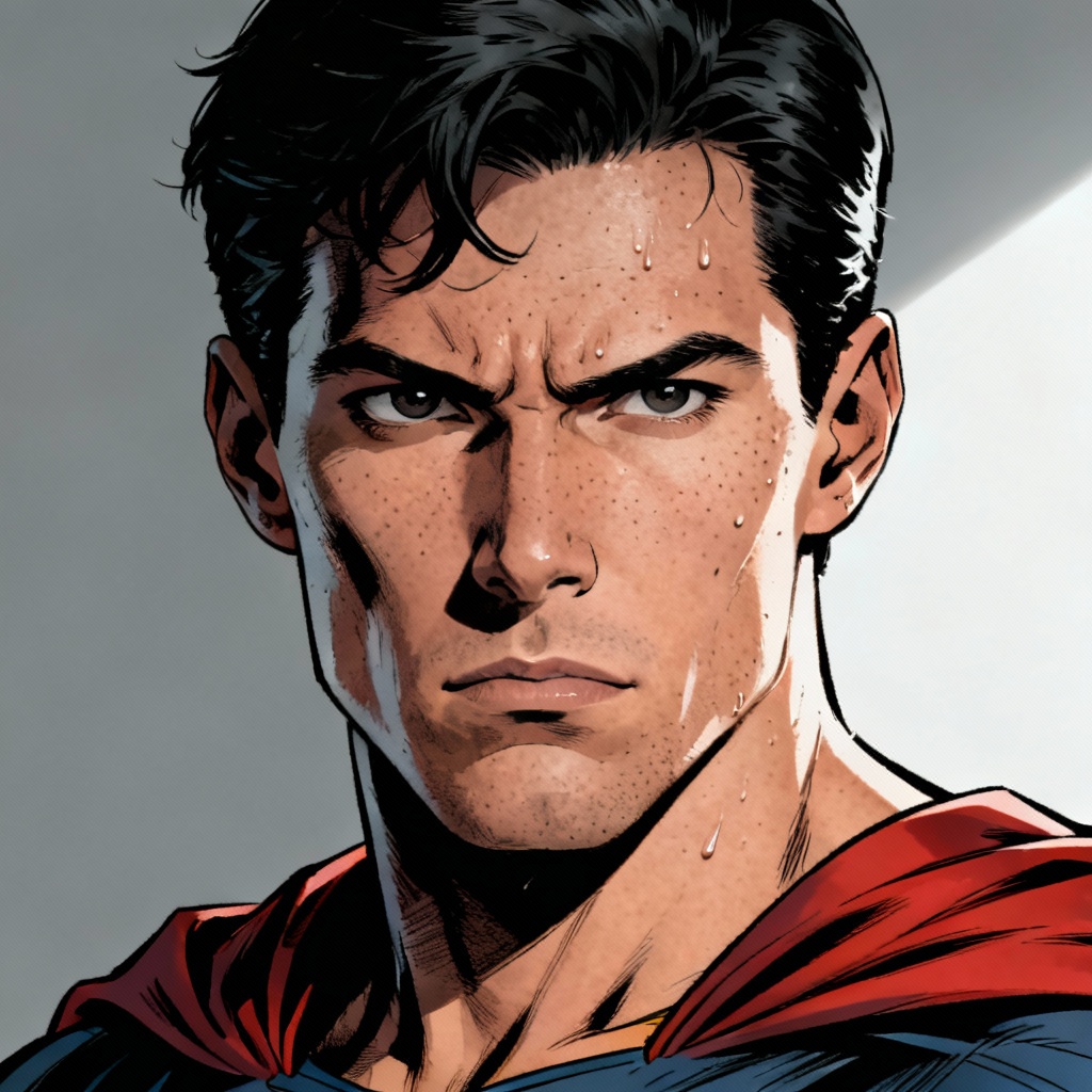 AI Superman classic portrait