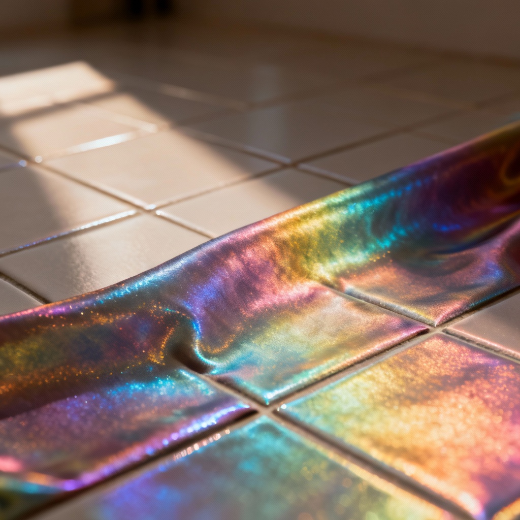 AI iridescent holographic silk texture