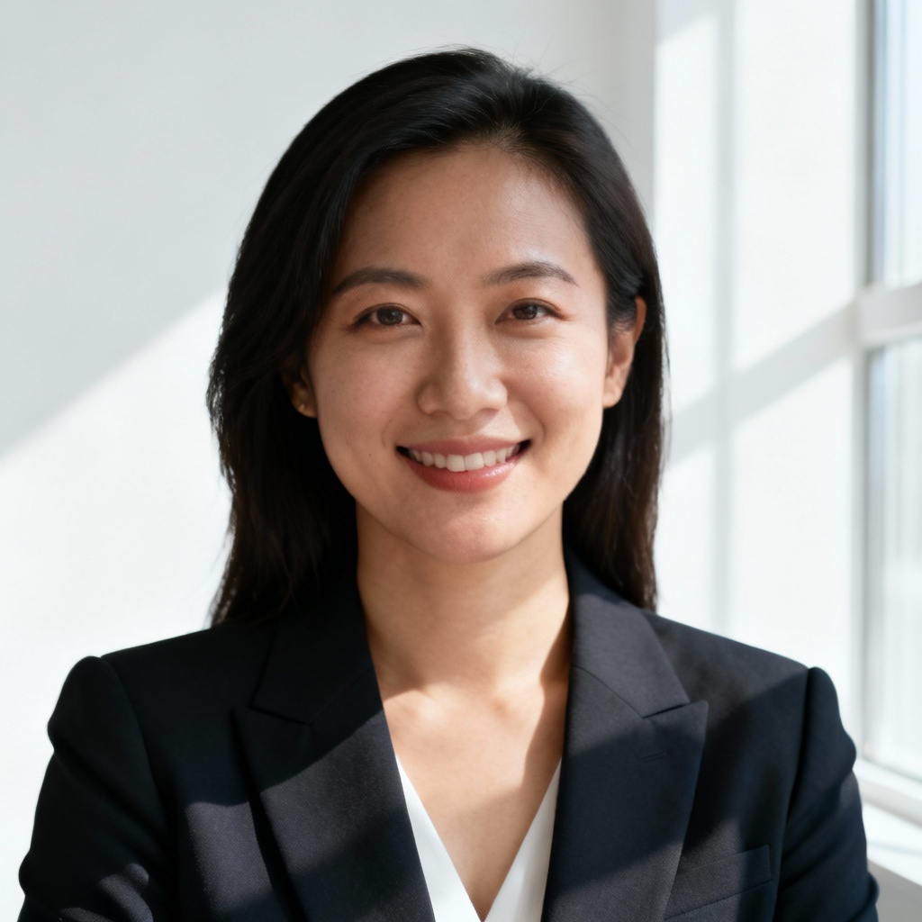AI HR Leader Headshot With Window Light