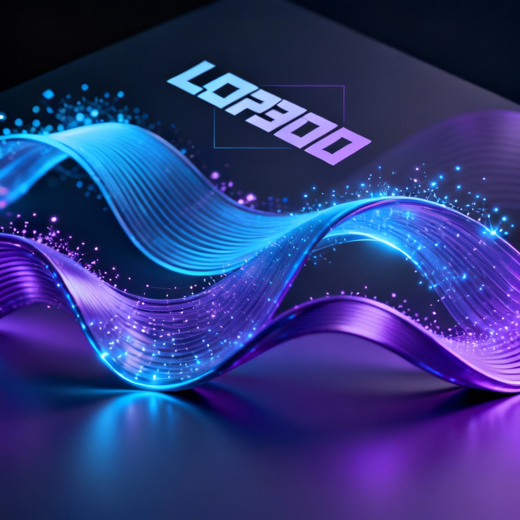 EDM cover with abstract waveform and energy particles