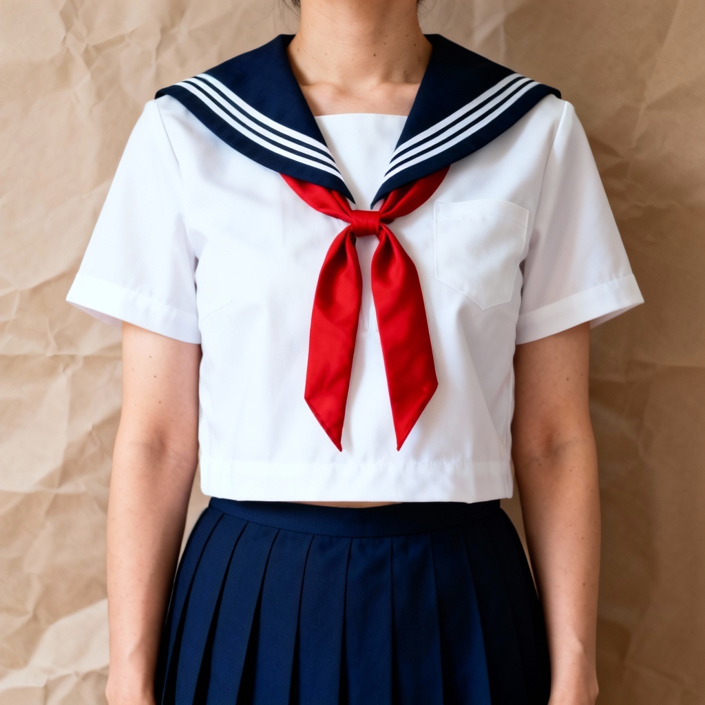 AI classic navy sailor seifuku JK uniform design