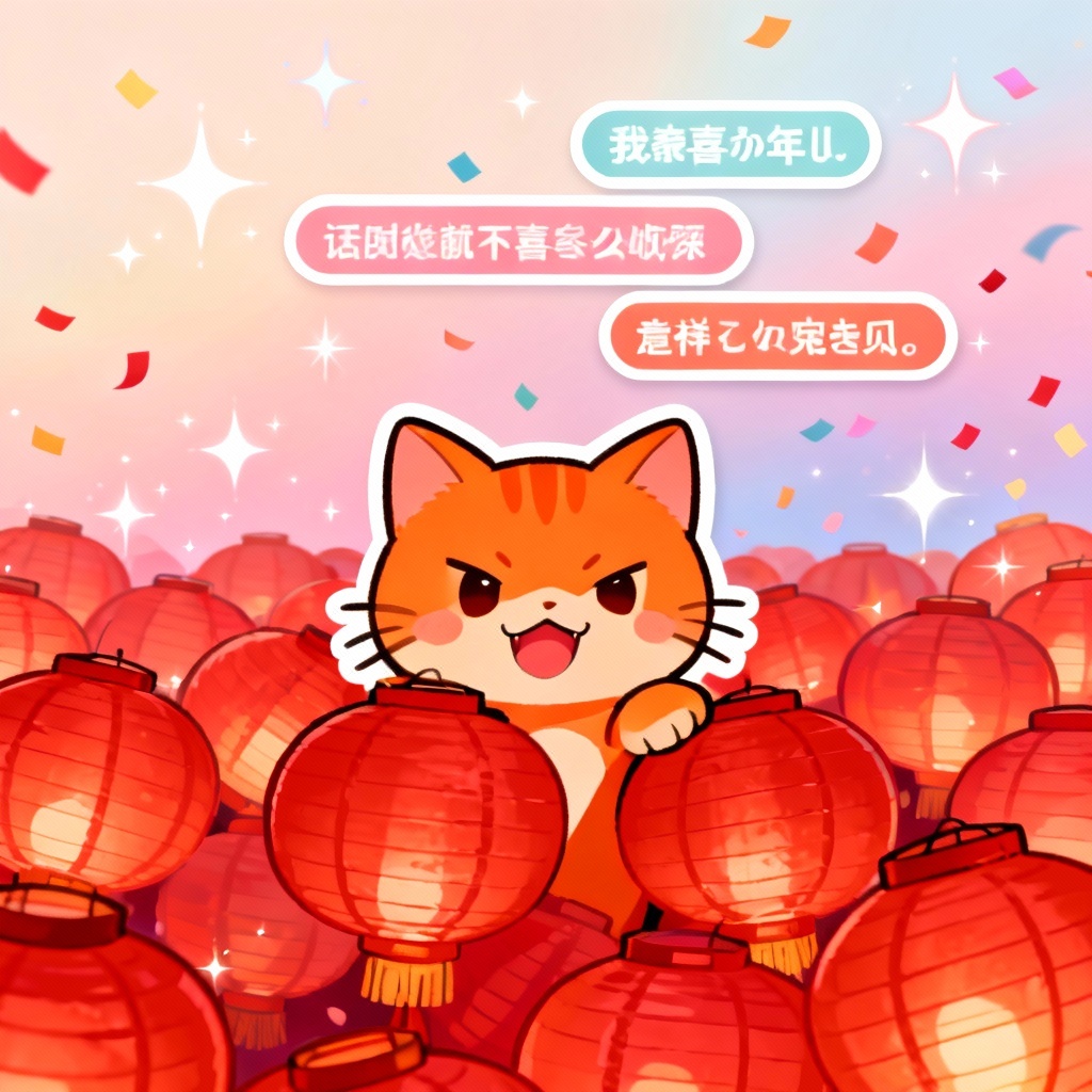 AI lantern cat meme