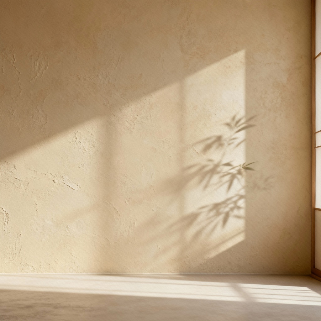 AI minimalist Japandi plaster wall texture