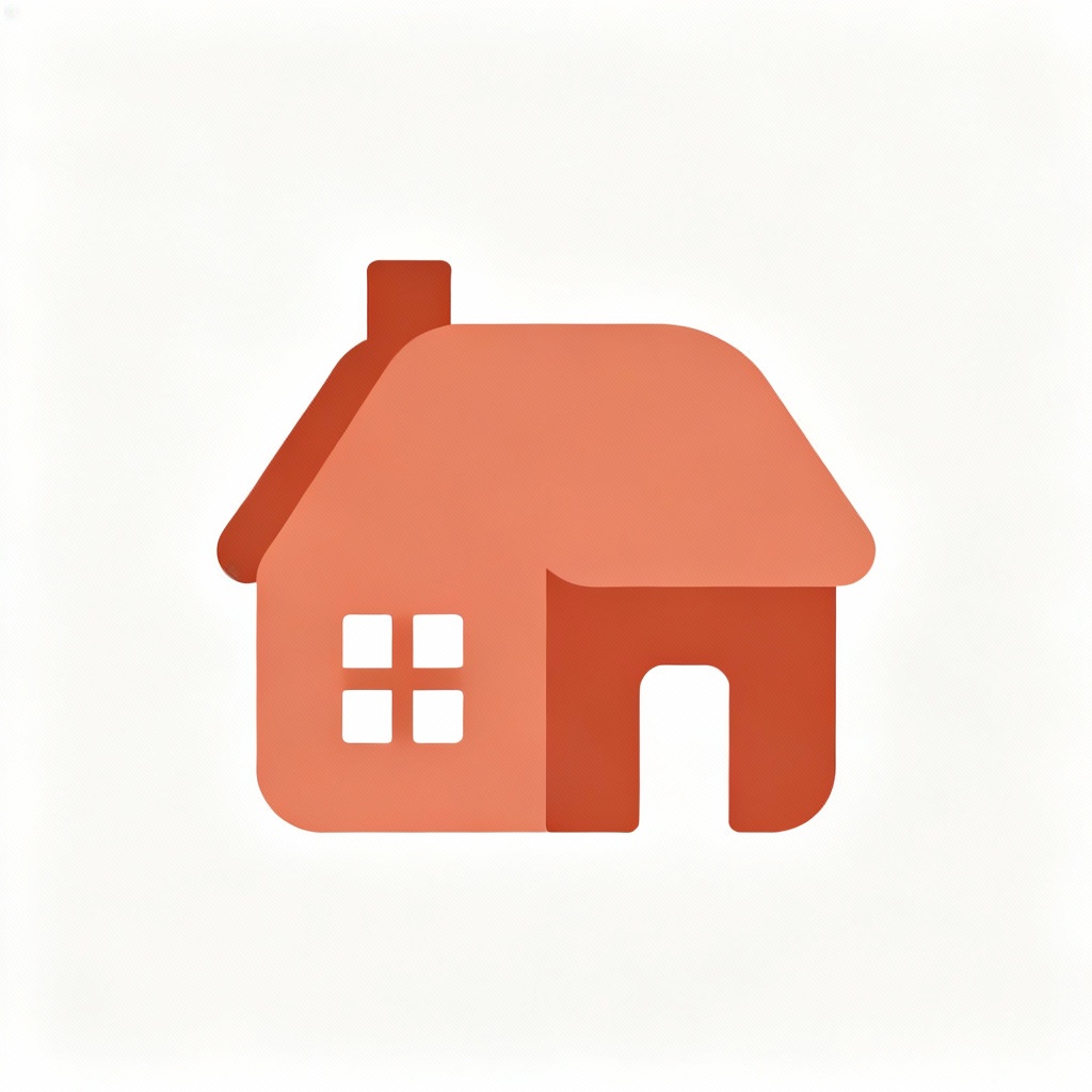 AI cozy cottage filled glyph symbol
