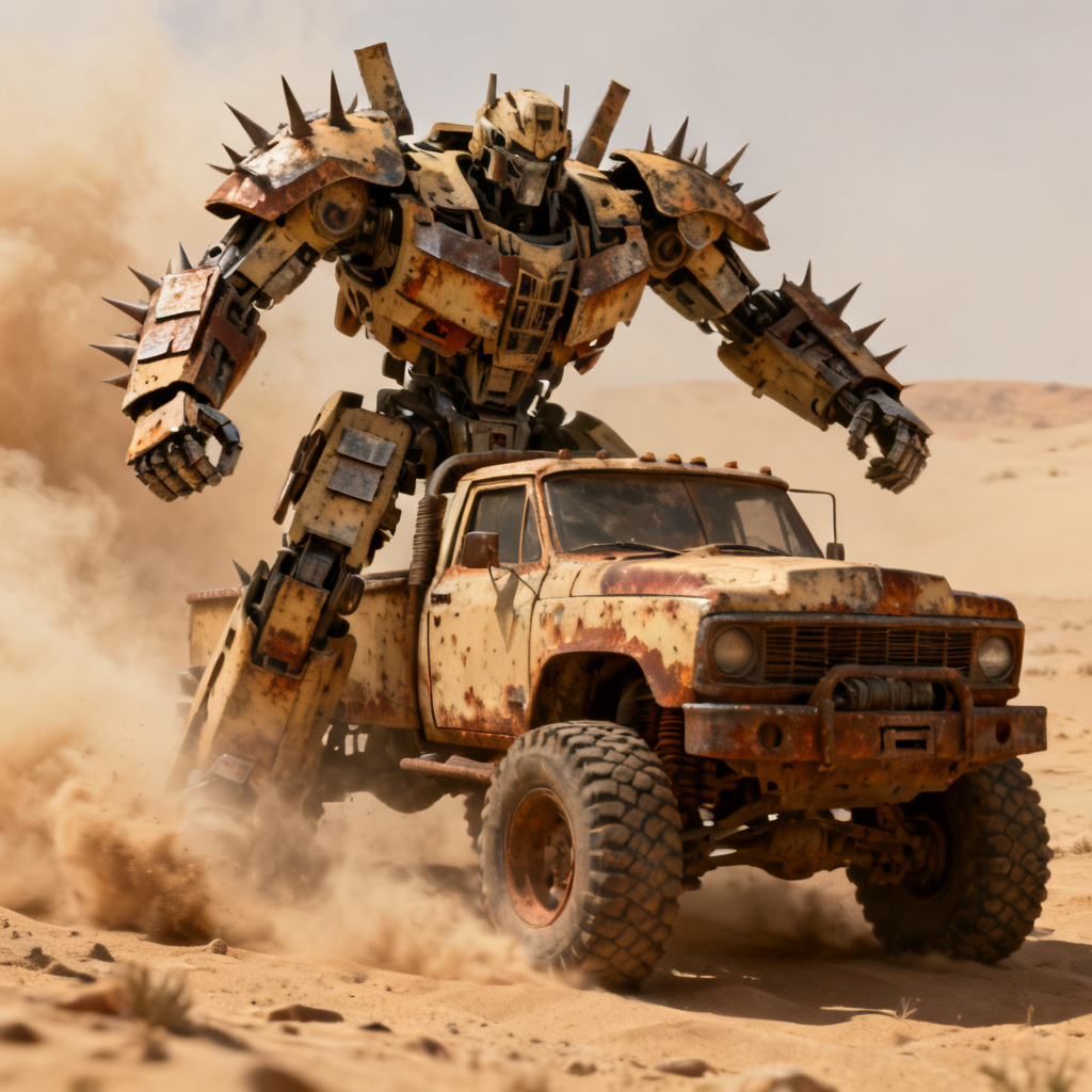 AI Transformers OC desert raider with off-road alt-mode