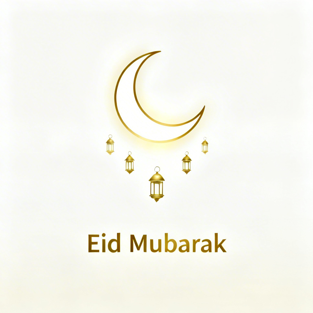 AI minimal gold Eid Instagram story