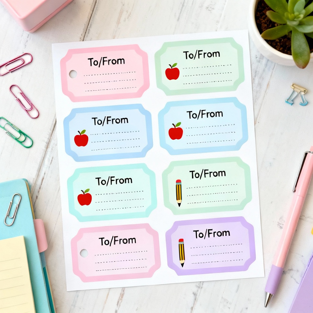 AI Printable Teacher Gift Tags