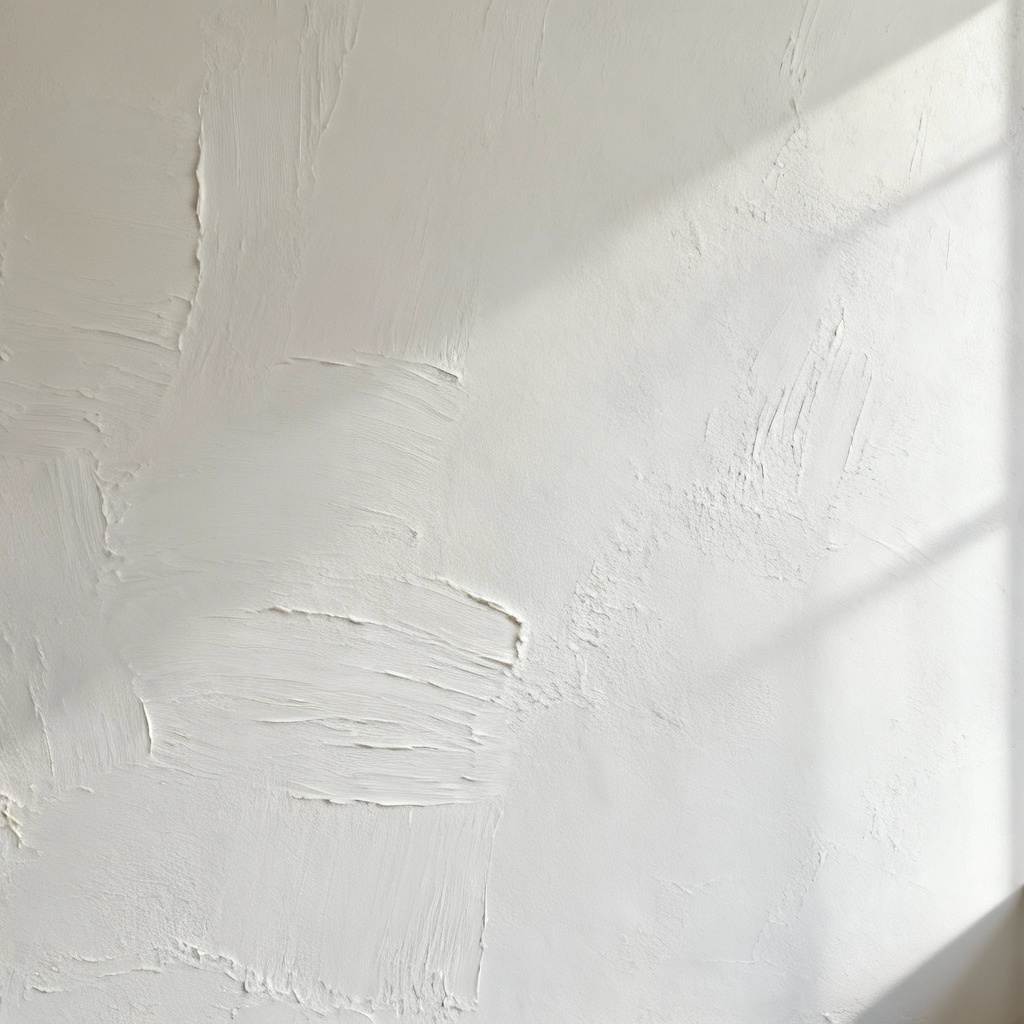 AI matte white plaster wallpaper with subtle strokes