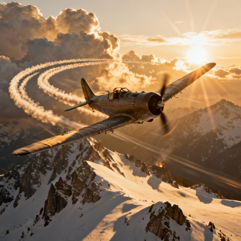 AI Aerial Battle Art