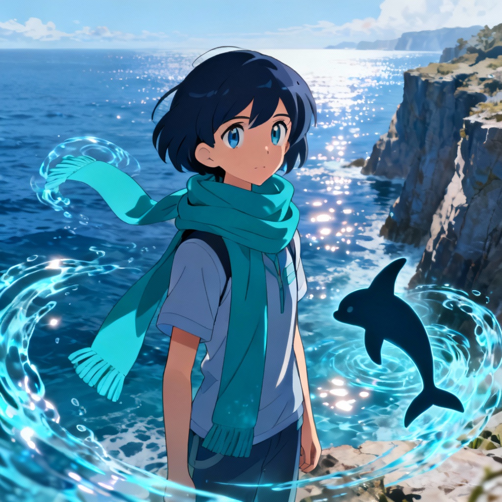 AI water-themed Pokemon avatar with ocean ambience