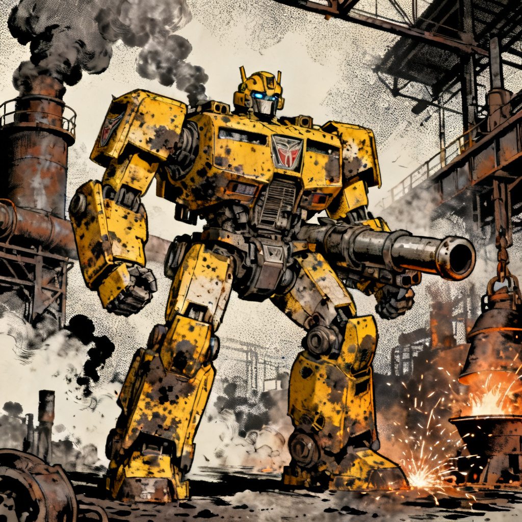 AI Transformers OC industrial artillery tank