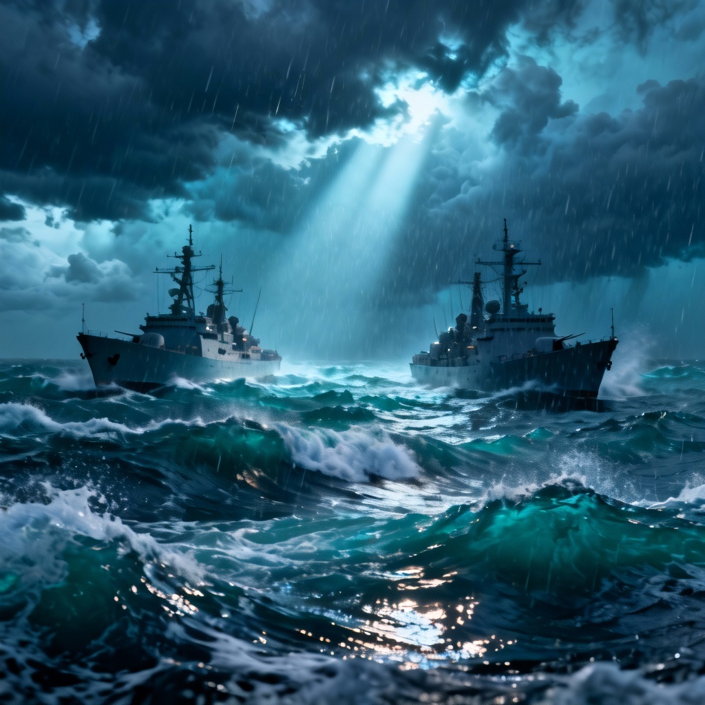 AI Naval Battle Visualization