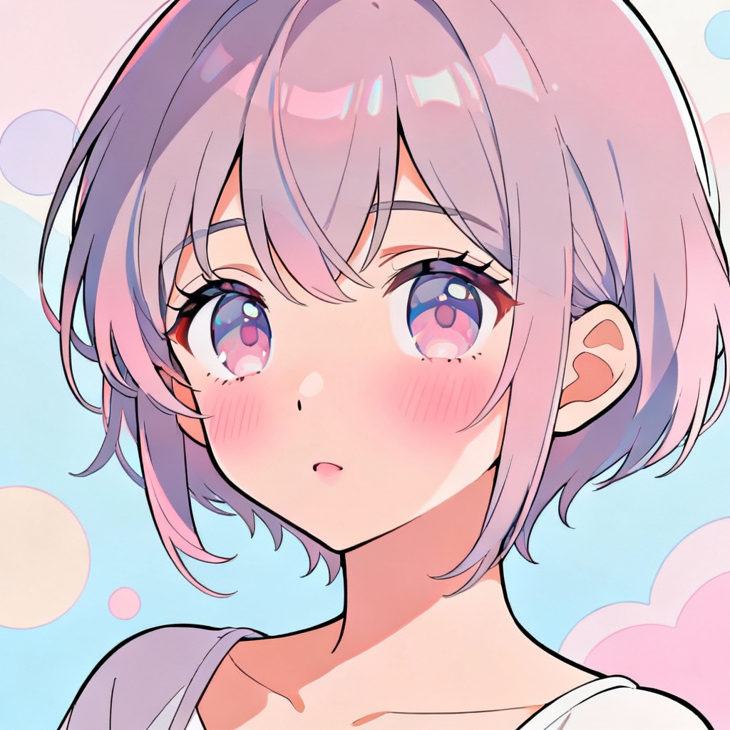 AI Pastel Anime Cartoon Portrait