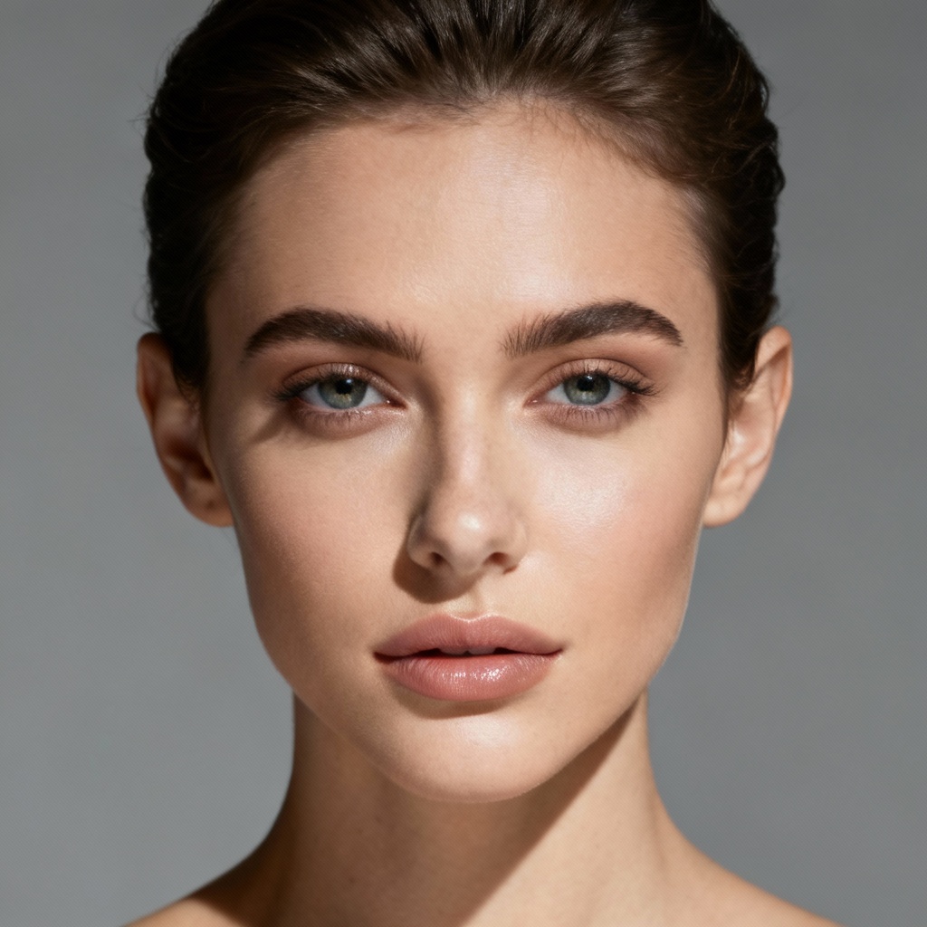 AI actress studio headshot for casting