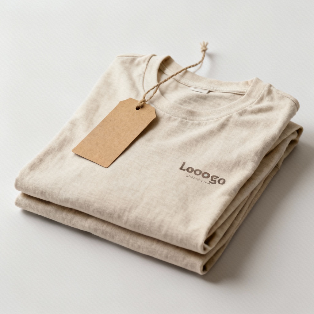 AI Apparel T-Shirt Hang Tag Mockup