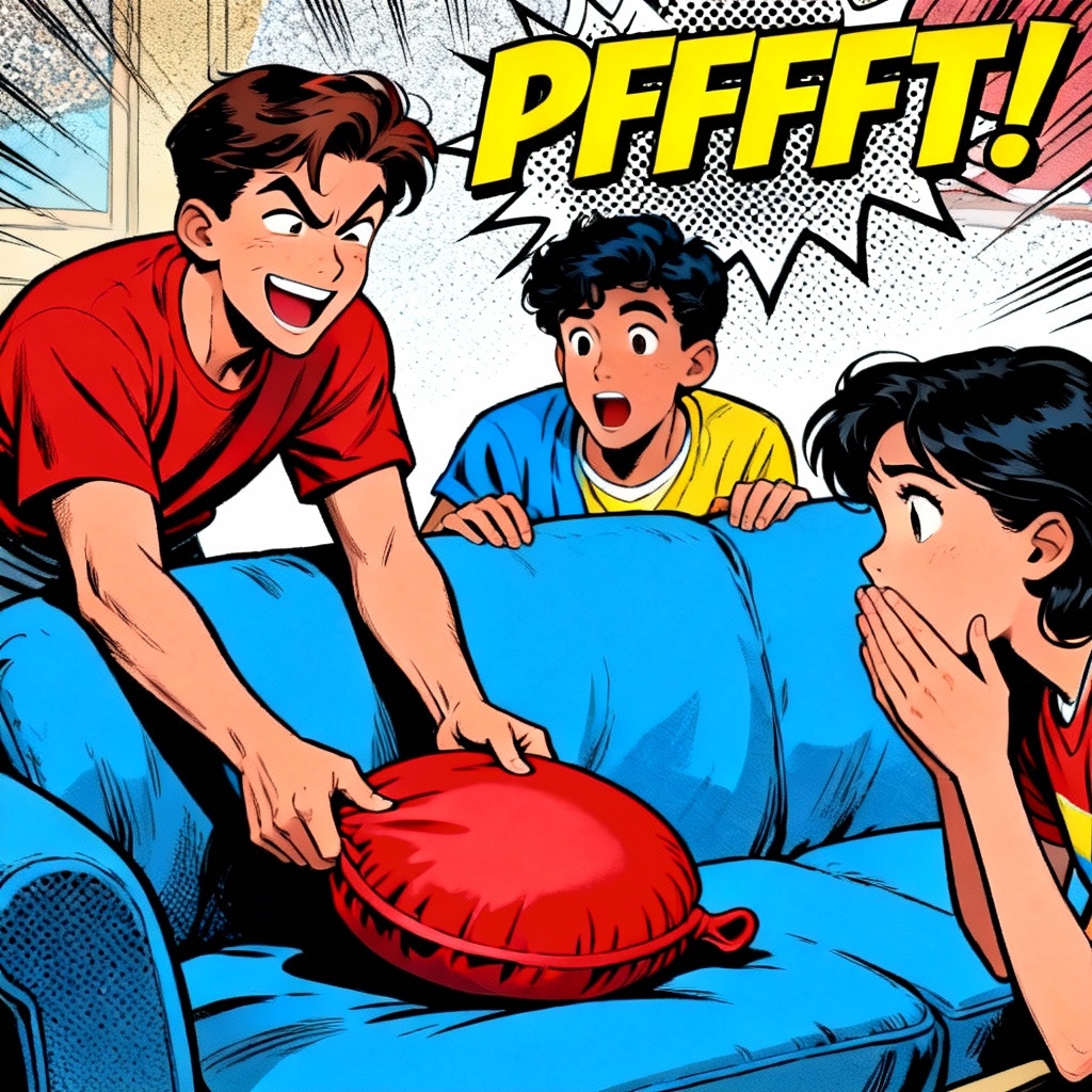 AI Whoopee Cushion Comic Panel