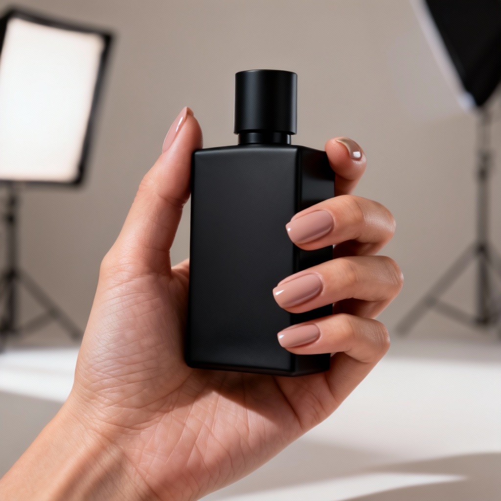 AI hand holding product with correct fingers