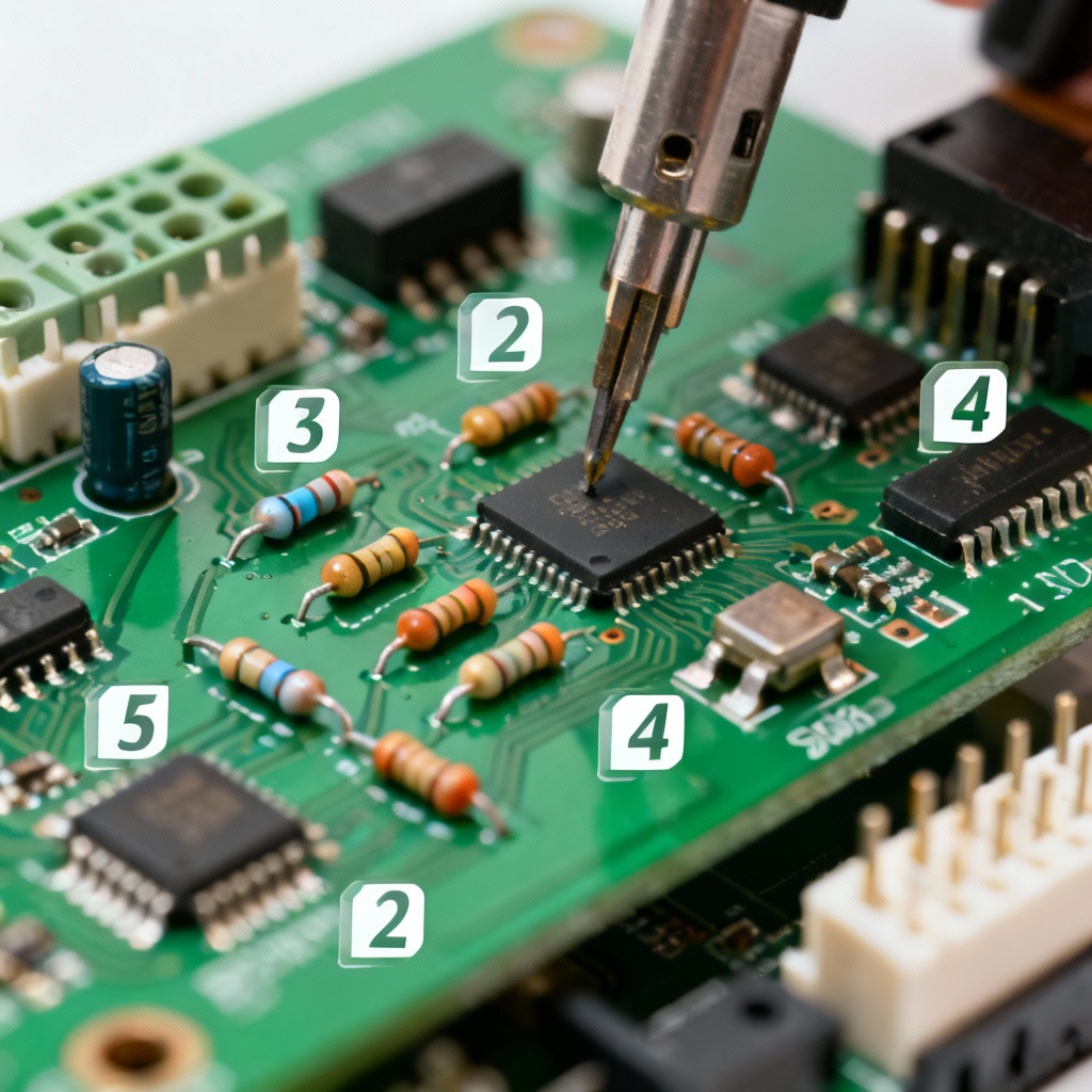 AI PCB assembly step-by-step image