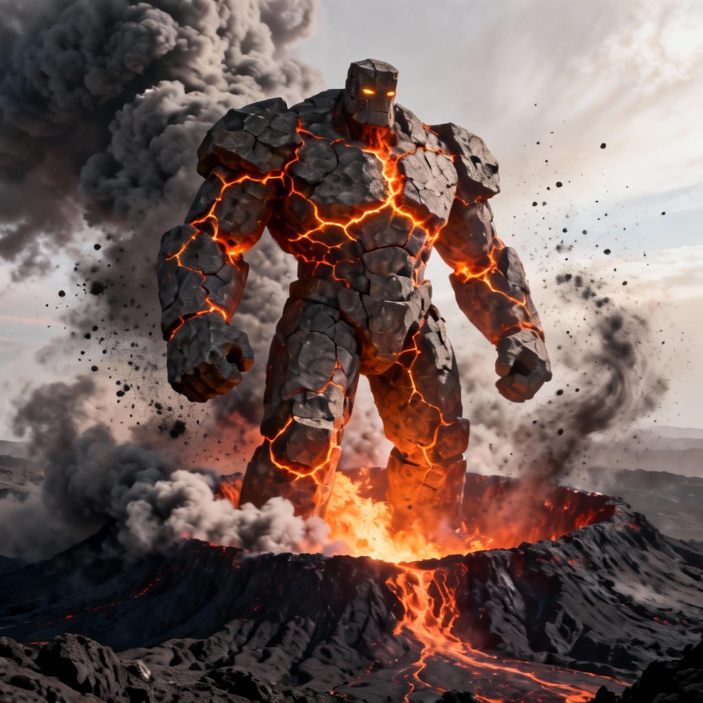 AI volcanic fire guardian