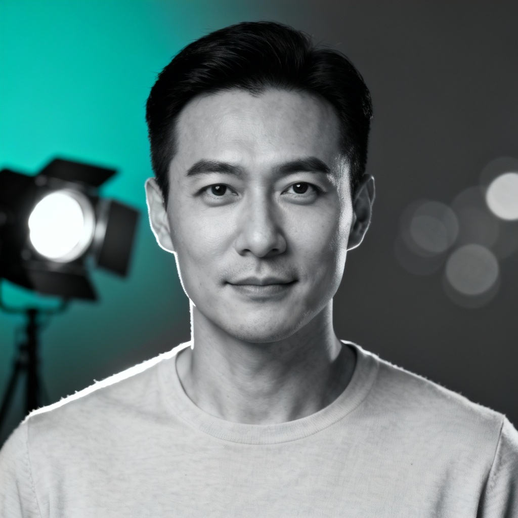 AI personal branding headshot with brand color accents