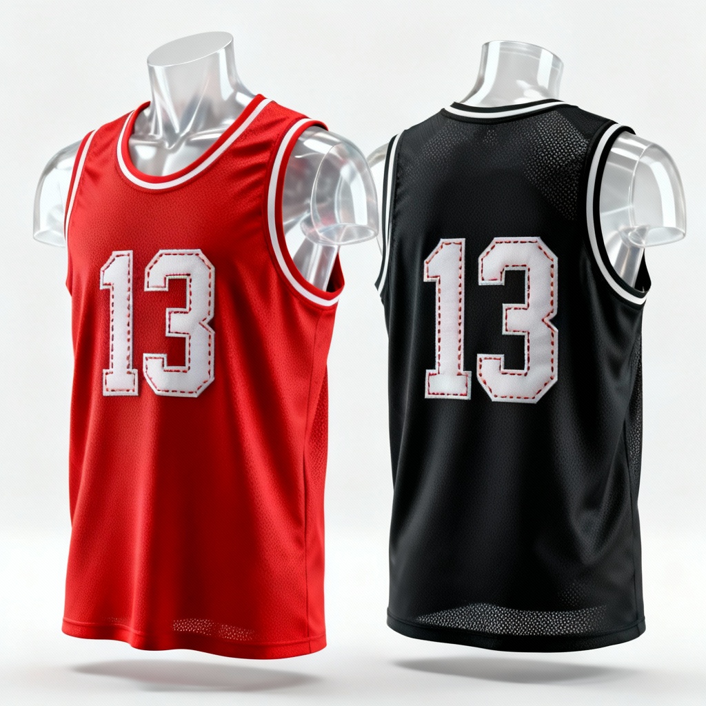 AI home and away basketball jersey mockups