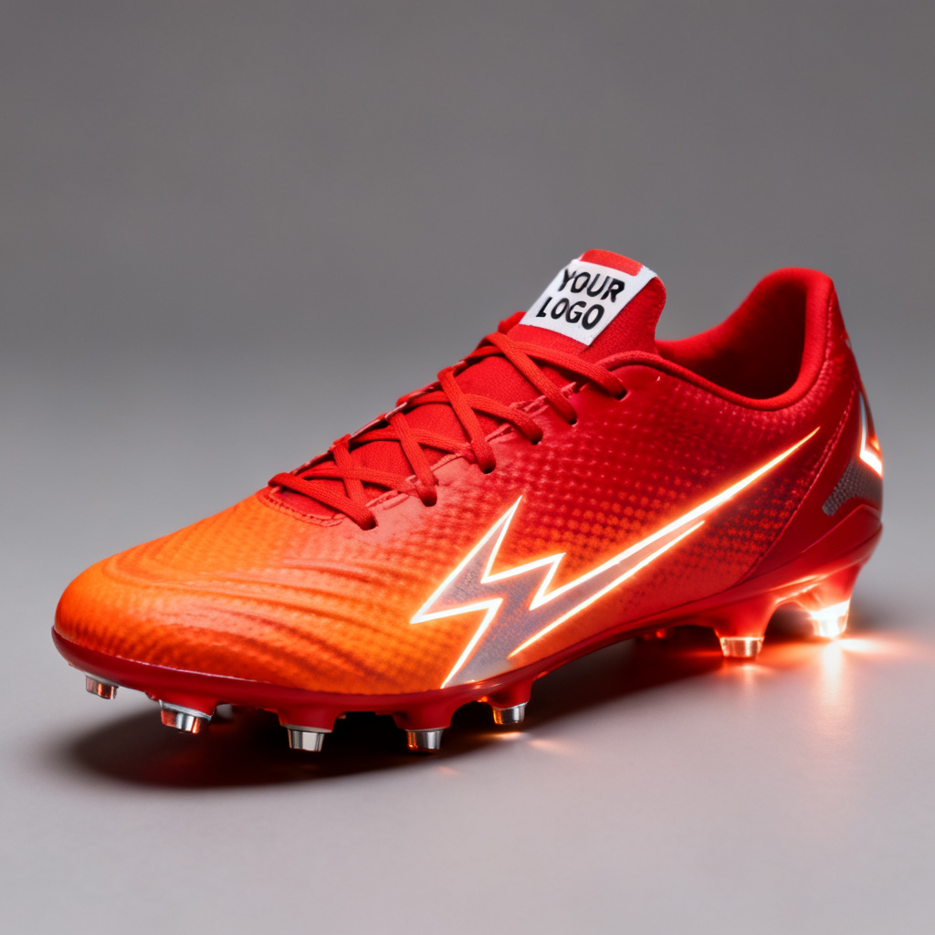 AI soccer cleats gradient blaze sprint design