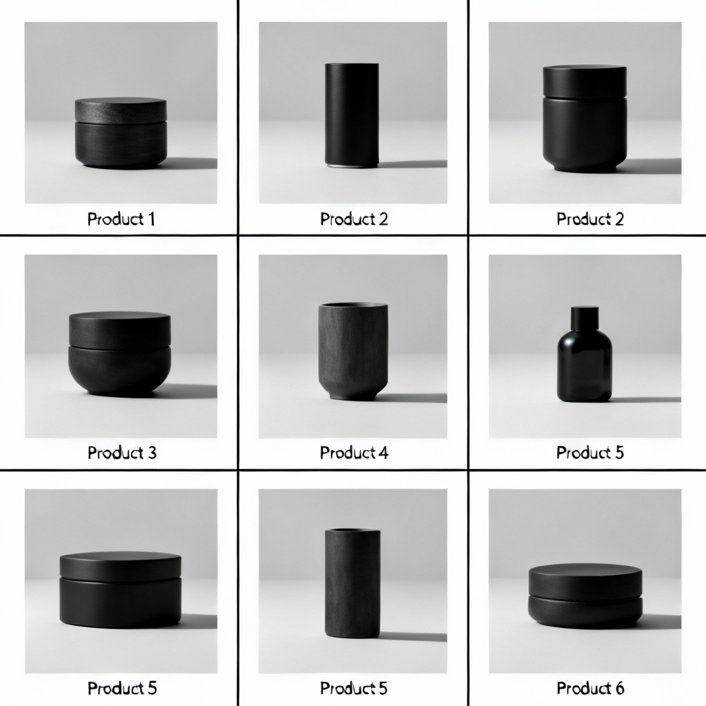 Minimal grid collage for a sleek portfolio