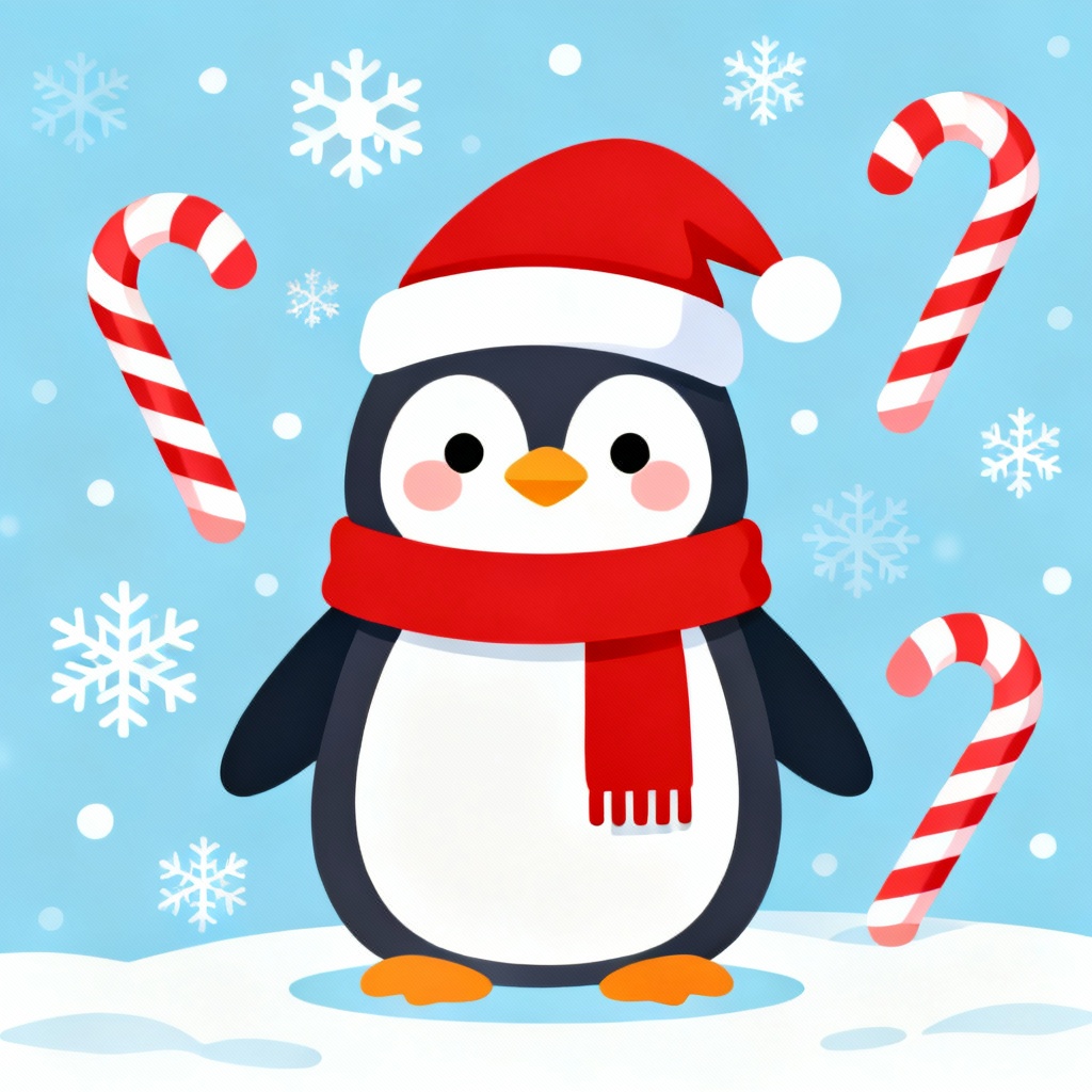 AI Cute Christmas Characters Wallpaper 4K