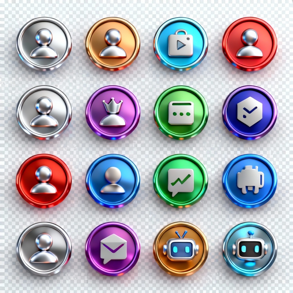 AI Role Icons Set