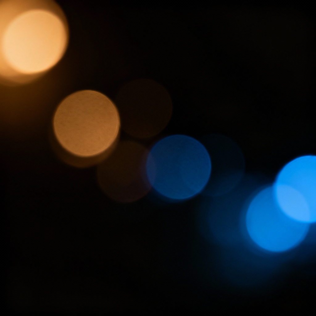AI bokeh noir lights on a dark background