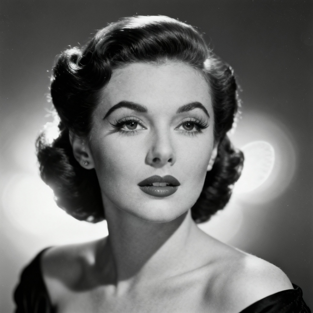 AI Vintage Portrait in Old Hollywood Style