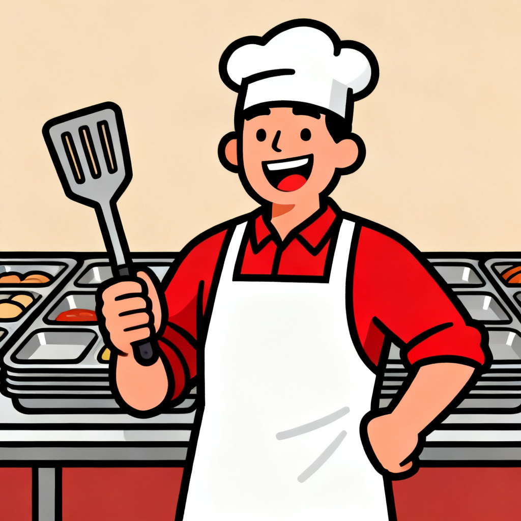 AI South Park OC cafeteria cook
