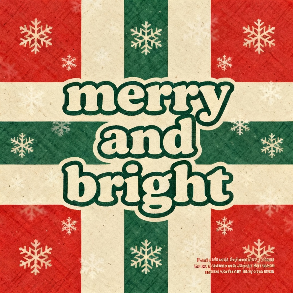 AI Retro Holiday Season Greeting Card