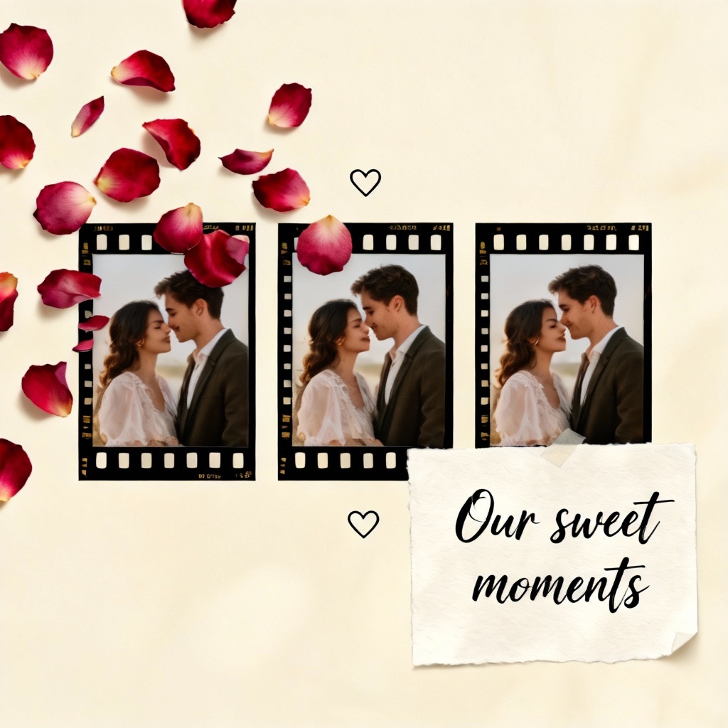 AI Photo Collage Valentine Card