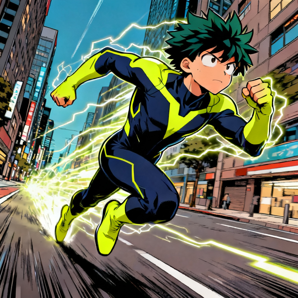 AI MHA OC Speedster With Lightning