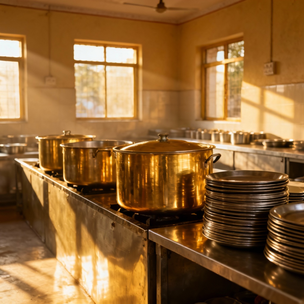 AI gurdwara langar kitchen scene
