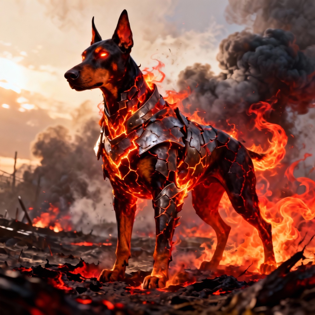 AI hellfire hound cosplay