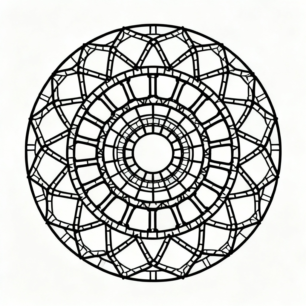 Laser cut mandala pattern ready for CNC and acrylic sheets