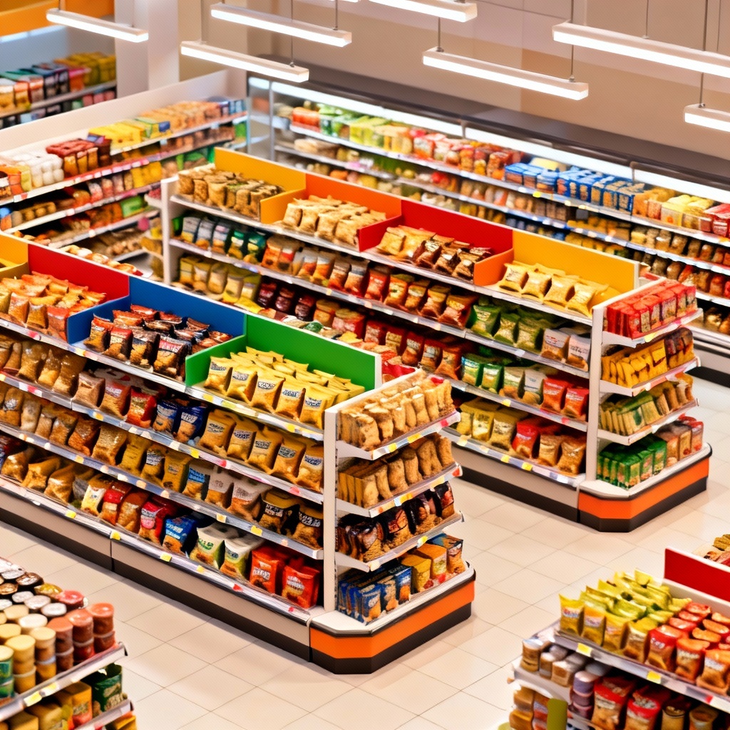 AI retail shelf planogram for snack aisle