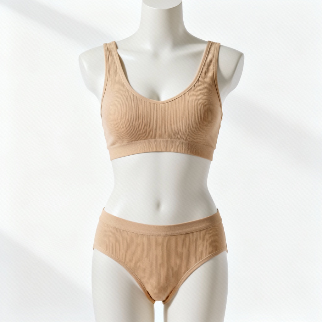 AI seamless underwear set on mannequin