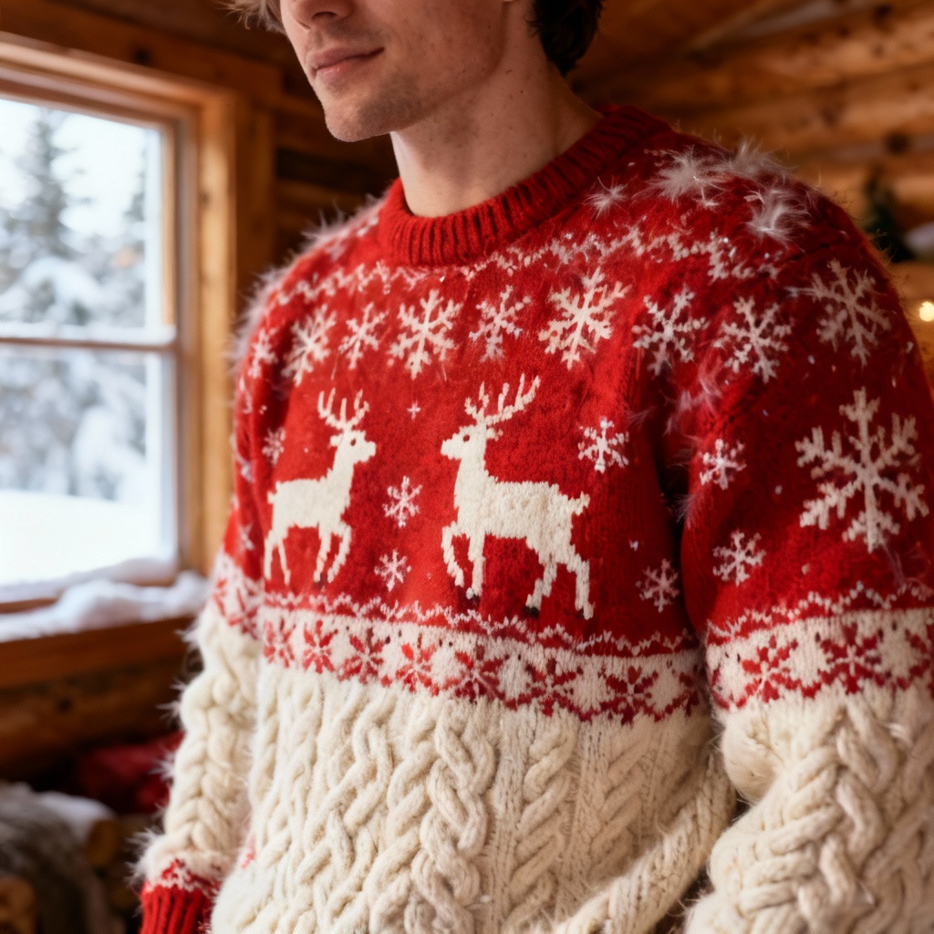 AI Christmas Fair Isle sweater