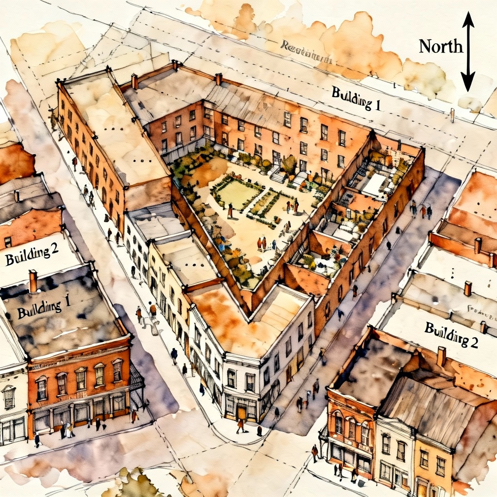AI historic district infill site plan