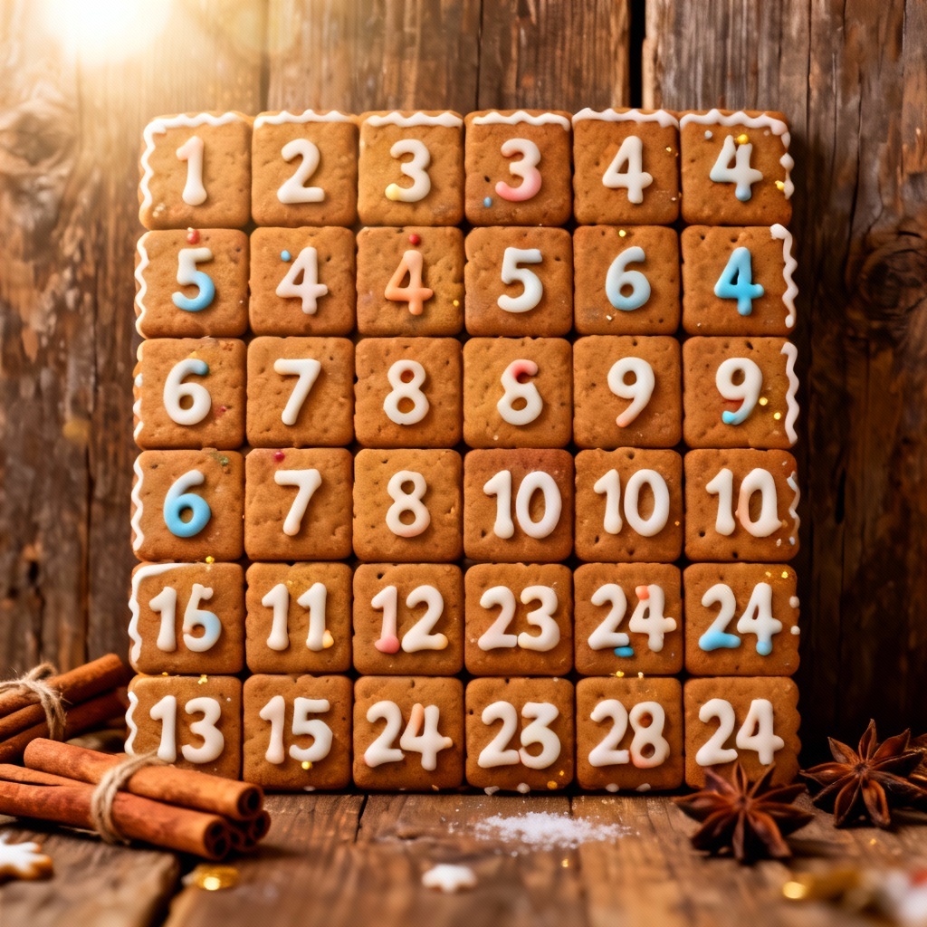 AI Gingerbread Food Advent Calendar